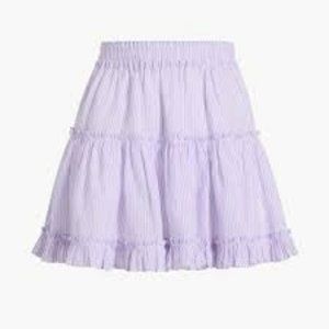 NWT Hill House Paz Skirt in Lilac Stripe Size Medium